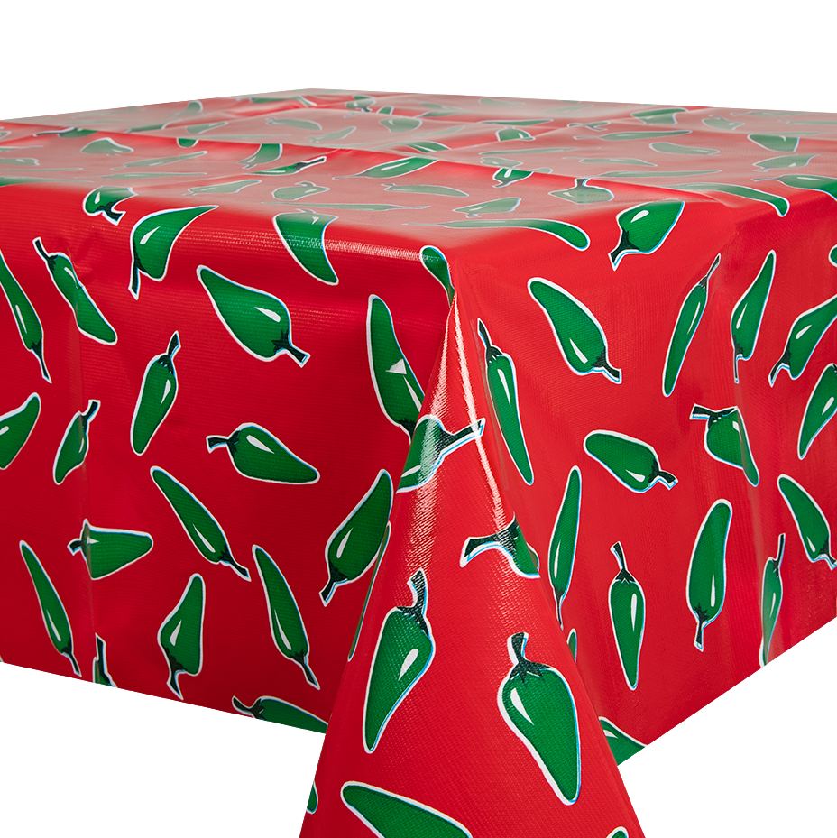 Kitsch Kitchen tafelzeil Chiles rood (1,20x11m)