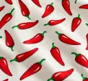 Kitsch Kitchen tafelzeil Chiles rood (1,20x11m)