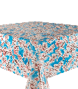 Kitsch Kitchen oilcloth Cherry Blossom dark blue (1,20x11m)