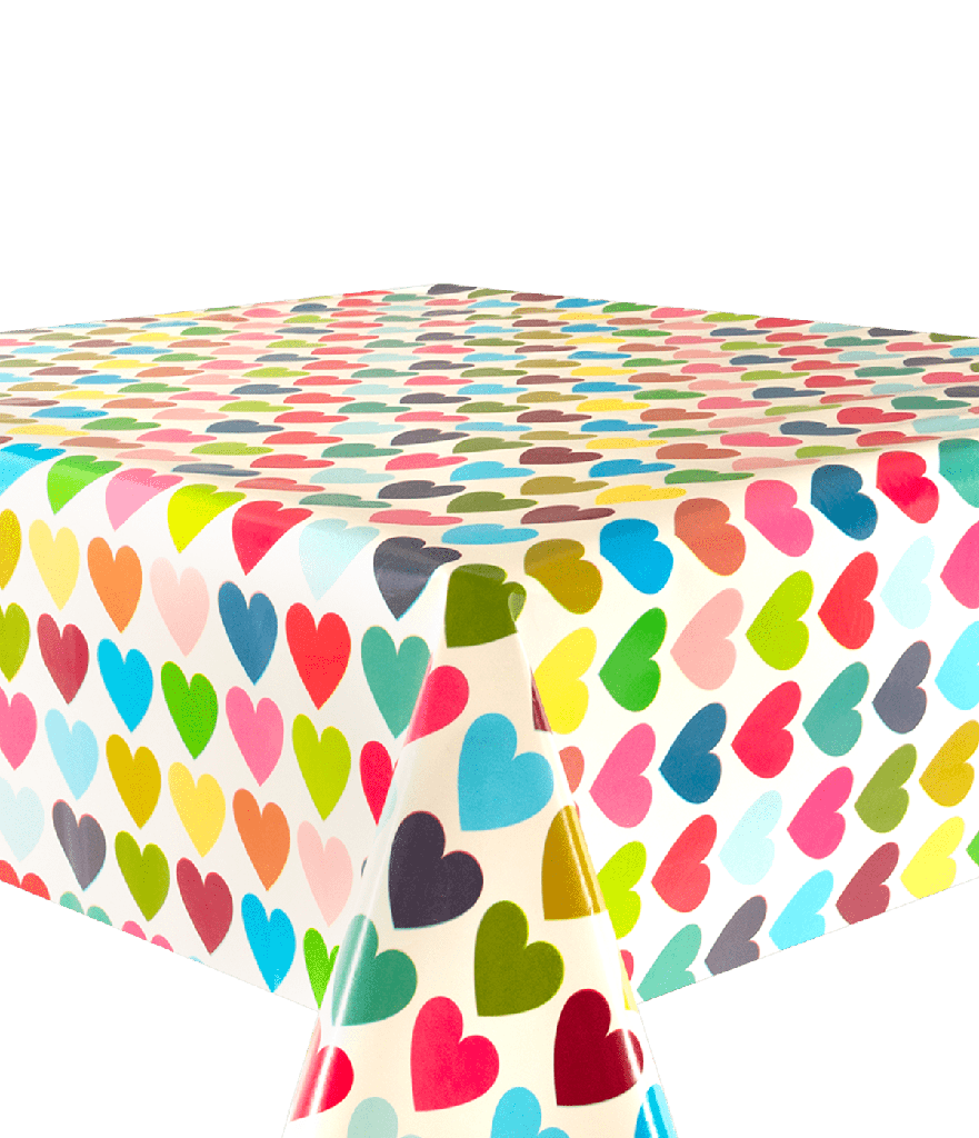 Kitsch Kitchen tafelzeil Hearts (1,40x20m)