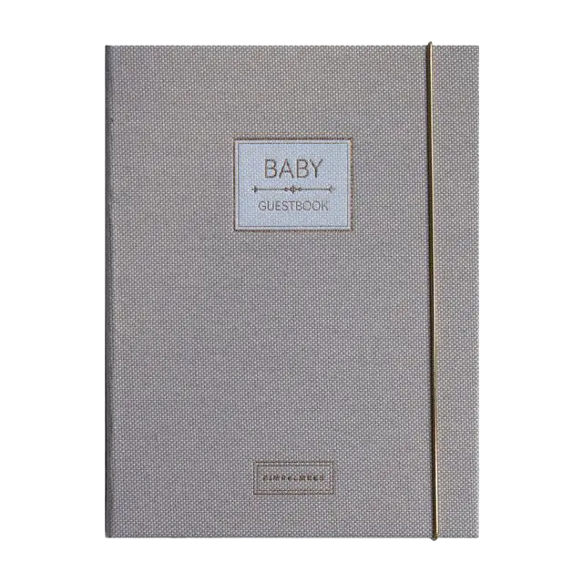 Pimpelmees baby guestbook Mono Luxe edition warm nude