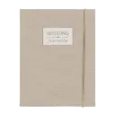 Pimpelmees wedding guestbook Mono Luxe edition linnen warm nude 