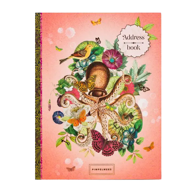 Pimpelmees adresboek A5 Peach 