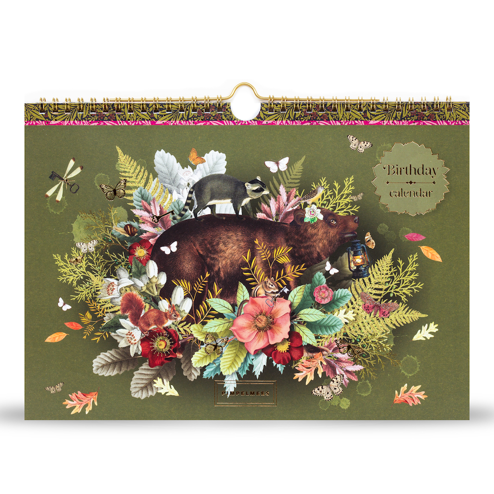 Pimpelmees verjaardagskalender Bear - Olive 