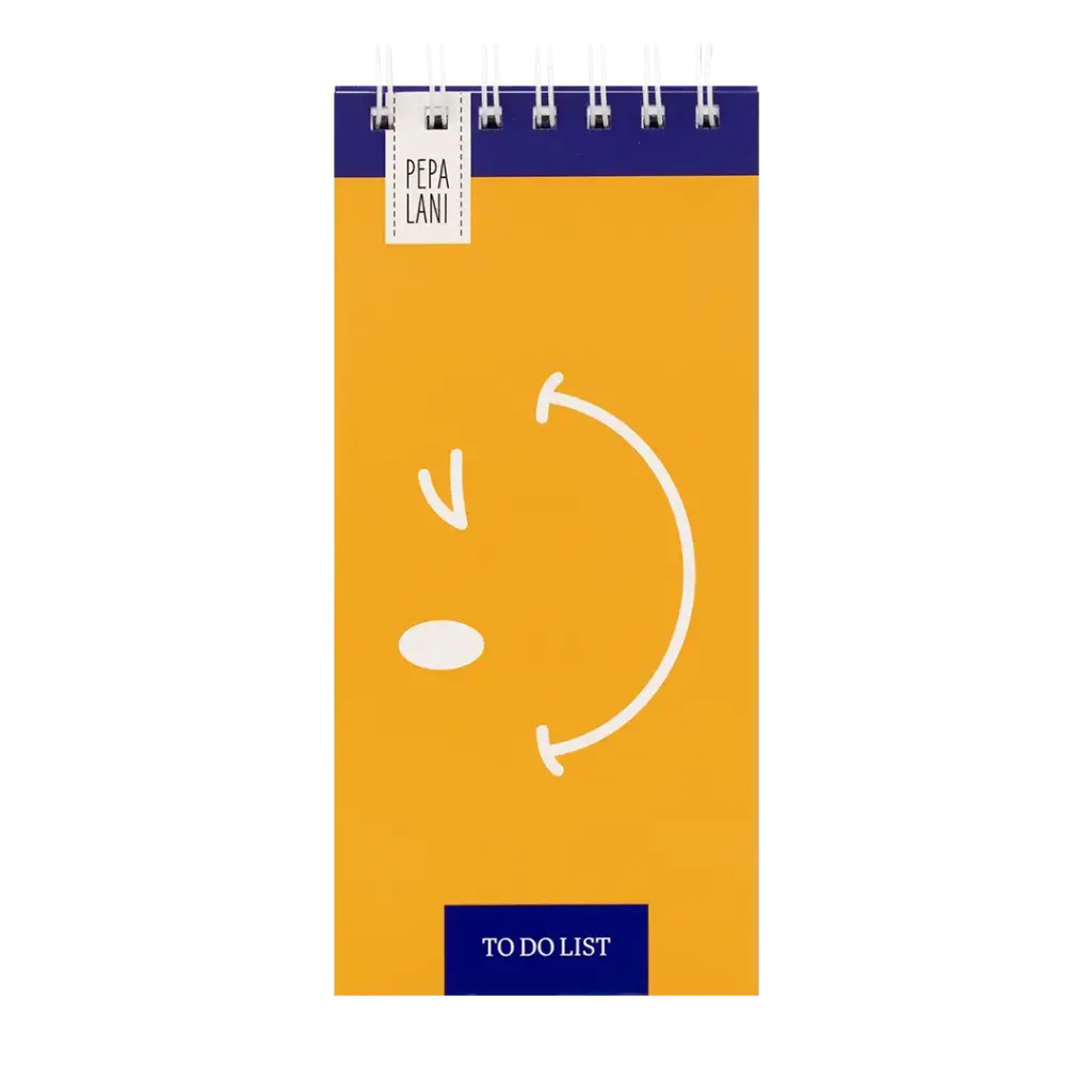 Pepa Lani to do list Flower smiley orange 