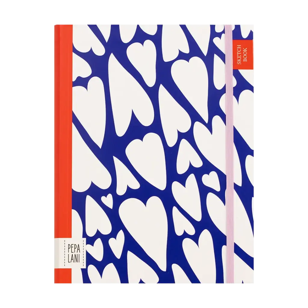 Pepa lani sketch book PRO Flower hearts big blue 