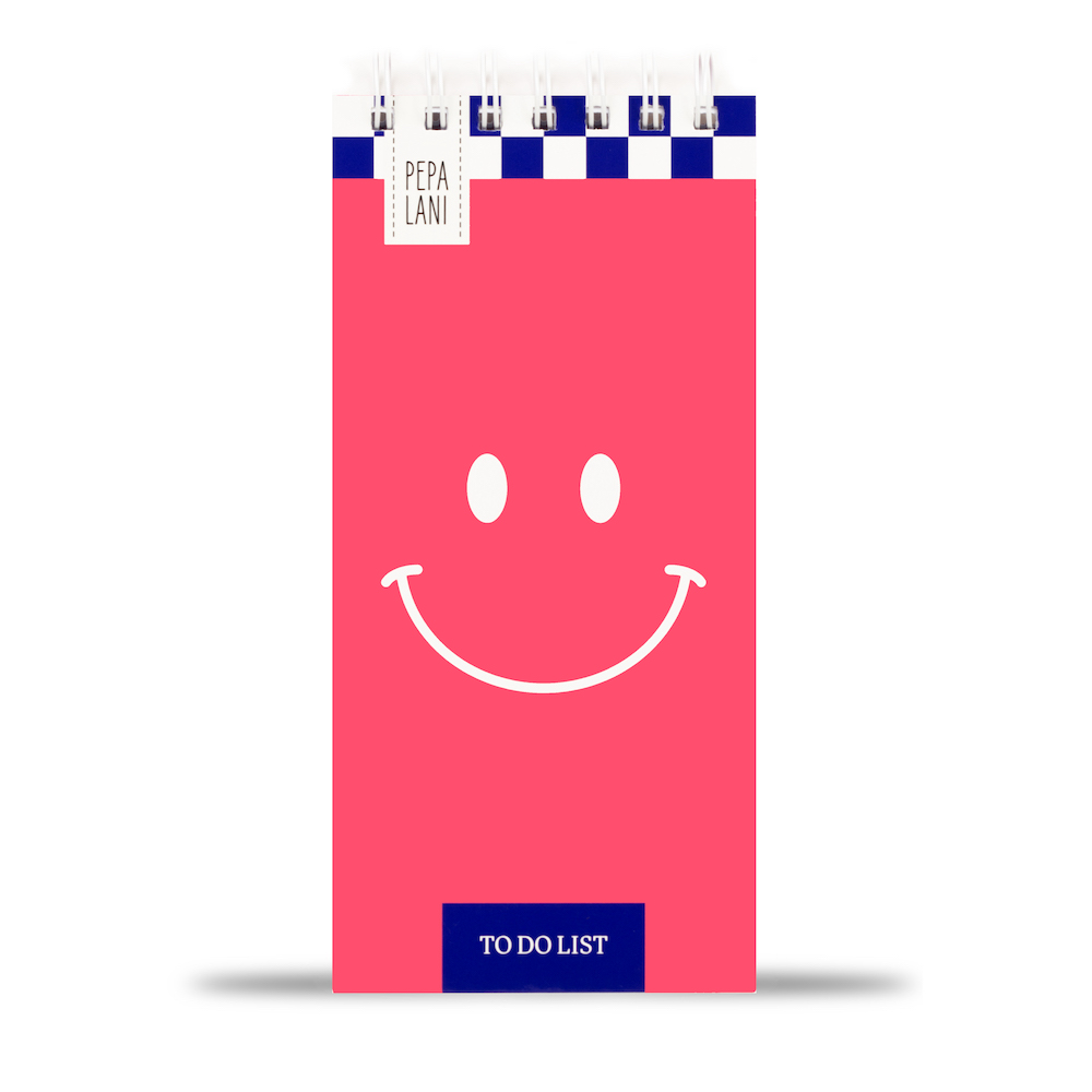 Pepa lani to do list Flower smiley roze 