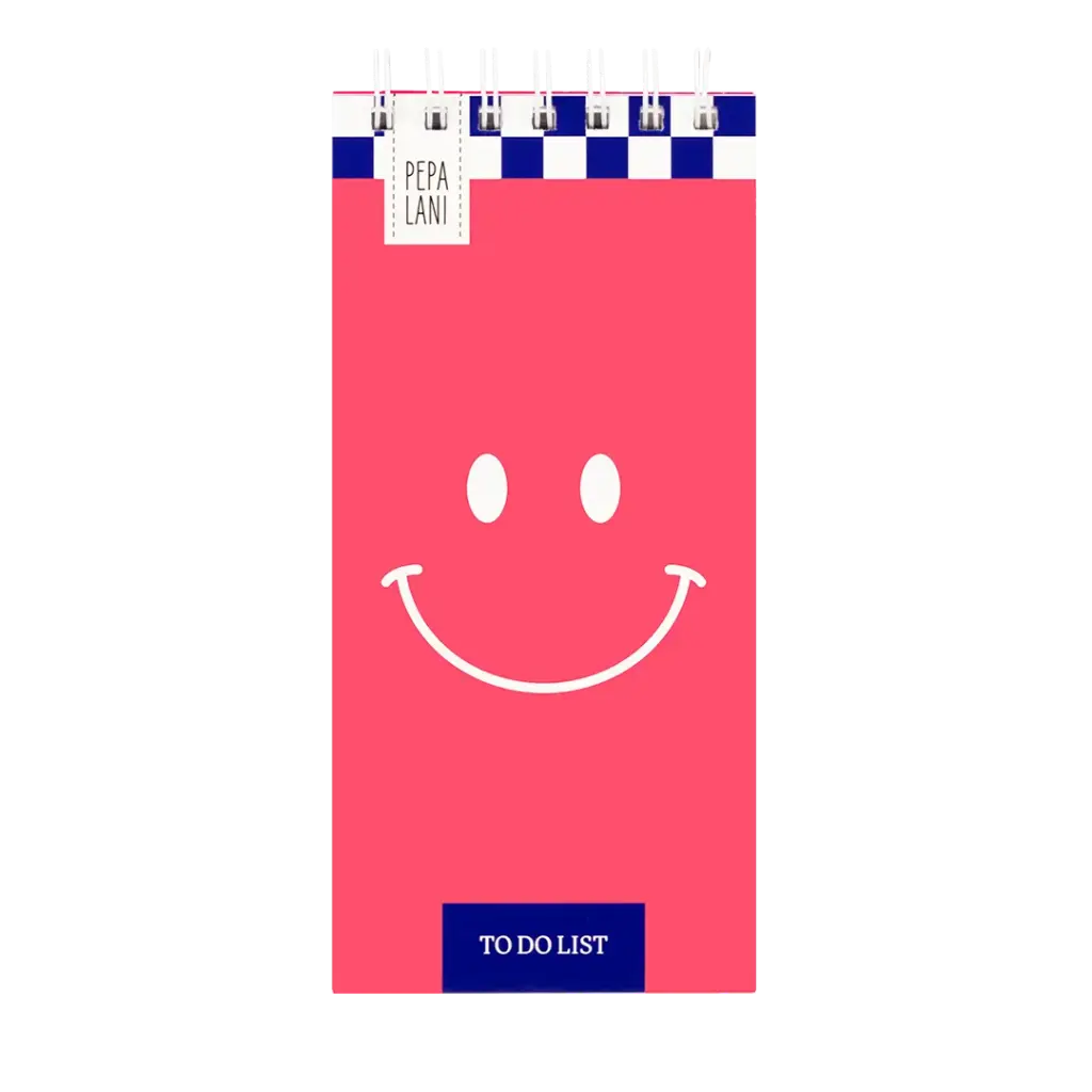 Pepa lani to do list Flower smiley roze 