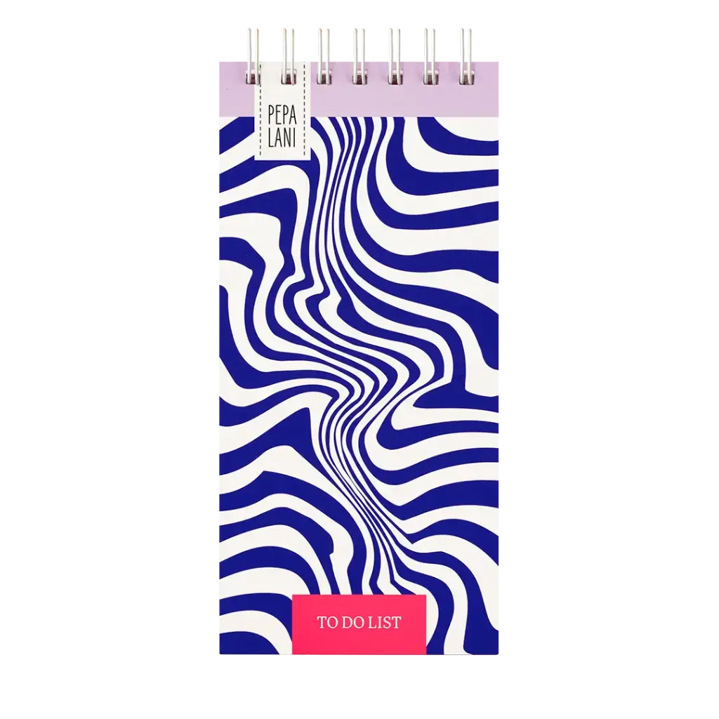 Pepa lani to do list Flower waves blue 