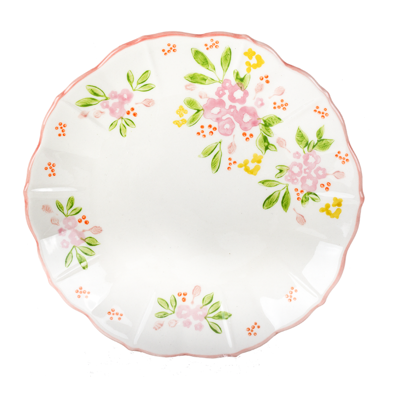 Kitsch Kitchen side plate Mercado de Flores green