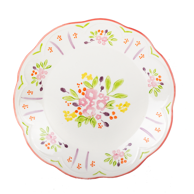 Kitsch Kitchen diner bord Mercado de Flores groen