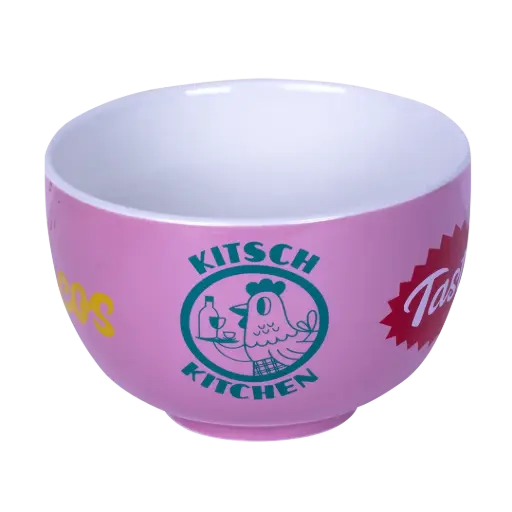[KK.80034] Kitsch Kitchen bowl El Restaurante pink