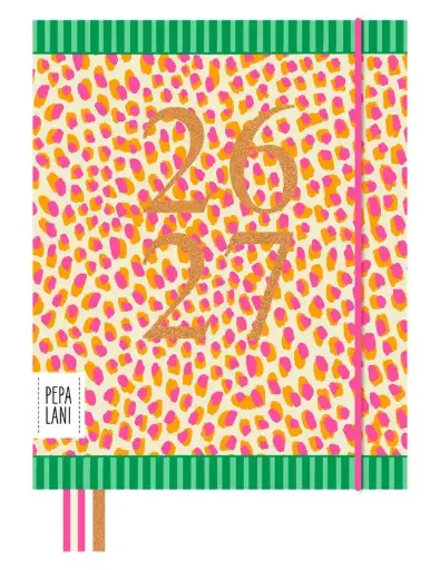 [PPL.26101] Pepa Lani Flower diary 2026/2027 tiger dots 