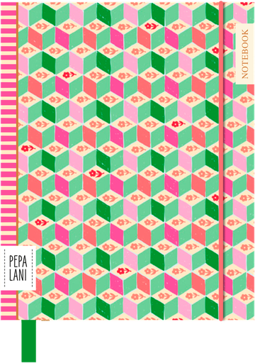 [PPL.40103] Pepa Lani Flower cubes notebook
