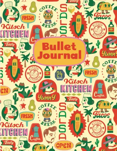 [KK.10030] Kitsch Kitchen bullet journal El Restaurante 