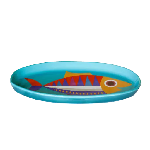 [KK.80058] Kitsch Kitchen serveerschaal Sealife long fish