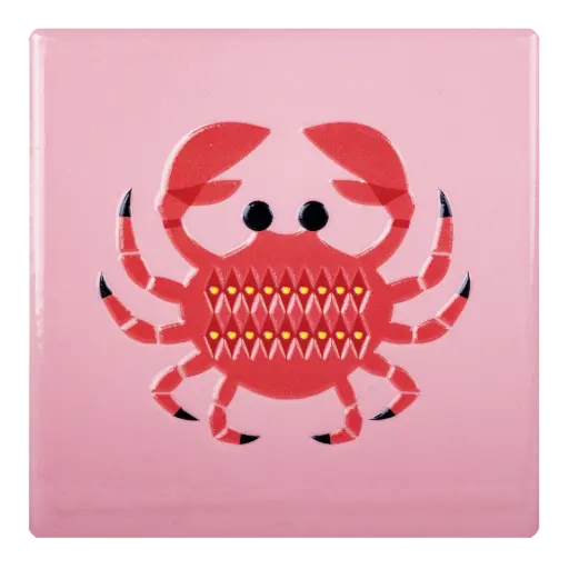 [KK.80062] Kitsch Kitchen tegeltje Sealife krab