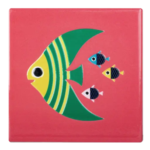 [KK.80067] Kitsch Kitchen tegeltje Sealife flyfish