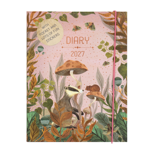 [PMP.27003] Pimpelmees Magical Forest agenda 2027 badger warm red