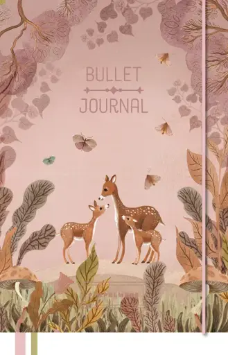 [PMP.61051] Pimpelmees Magical Forest bullet journal deer warm red