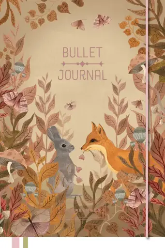 [PMP.61052] Pimpelmees Magical Forest bullet journal fox gold 