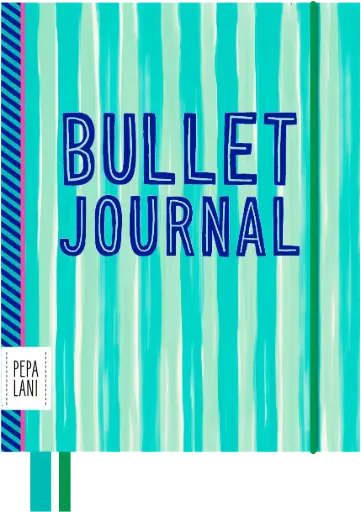 [PPL.40067] Pepa Lani Flower bulletjournal stripes happy stripes green blue