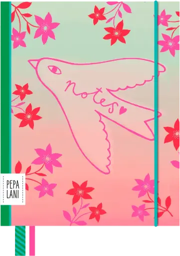 [PPL.40070] Pepa Lani Flower notebook bird