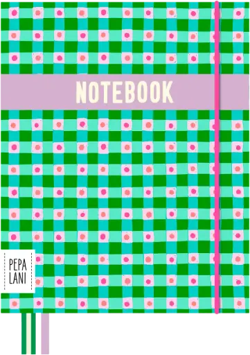 [PPL.40072] Pepa Lani Flower notebook flower checks