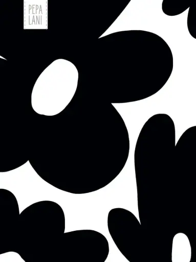 [PBW.10093] Pepa Lani Black&White notebook flowerbomb