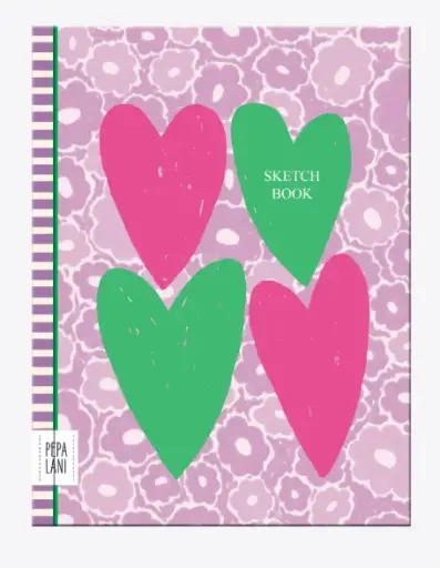 [PPL.40077] Pepa Lani Flower Sketchbook big hearts