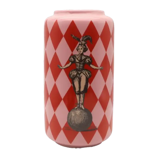 [KK.70178] Kitsch Kitchen Kitsch Royale vase Loretta pink/red