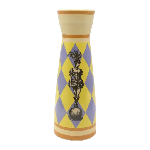 [KK.70179] Kitsch Kitchen Kitsch Royale vaas Fifi blauw/geel 