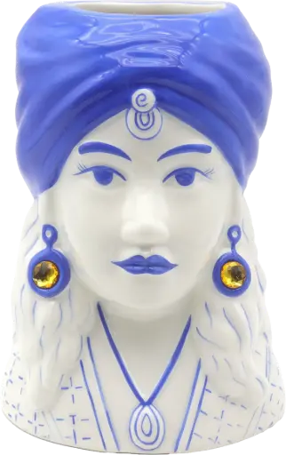 [KK.70180] Kitsch Kitchen Kitsch Royale vaas Madame Lola blauw 