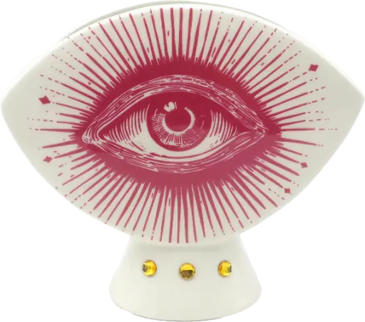 [KK.70181] Kitsch Kitchen Kitsch Royale vaas Eye rood 