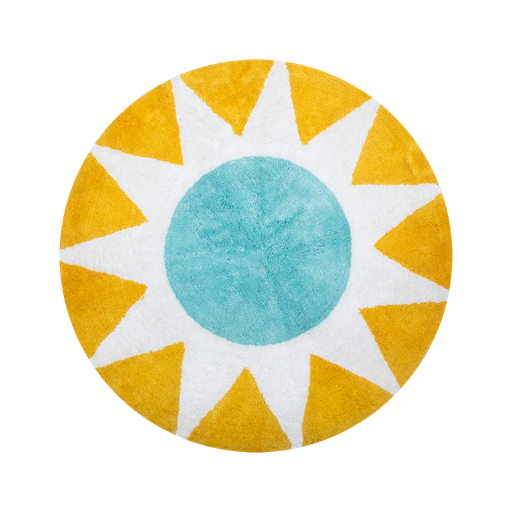 [KK.70050] Kitsch Kitchen bathmat soleil round yellow