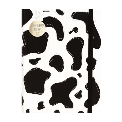 [PBW.10064] Pepa lani bullet journal PRO Black & White Cow 