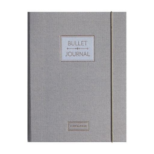[PMONO.10010] Pimpelmees bullet journal PRO Luxe edition linnen Mono Pencil grey FSC