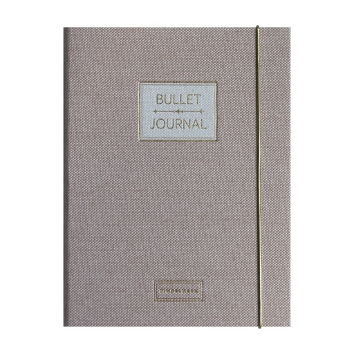 [PMONO.10011] Pimpelmees bullet journal PRO Luxe edition linnen Mono Warm nude FSC