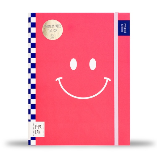 [PPL.40036] Pepa Lani bullet journal PRO Flower smiley roze