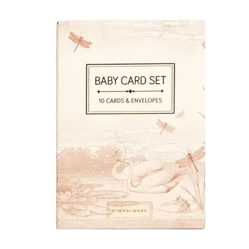 [PMONO.10046] Pimpelmees baby card binder 10 cards - incl. envelopes Mono Warm nude