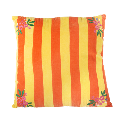[KK.70041] Kitsch Kitchen kussen Mercado de Flores geel 