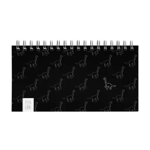[PBW.10066] Pepa lani deskplanner Black & White dinos small black 