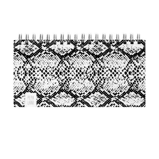 [PBW.10077] Pepa Lani deskplanner Black & White Snake 