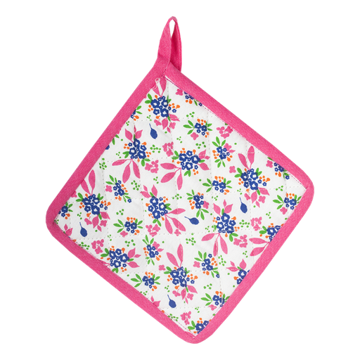 [KK.70068] Kitsch Kitchen potholder Mercado de Flores blue