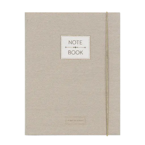 [PMONO.10044] Pimpelmees notitieboek A5 Mono Luxe edition linnen warm nude 