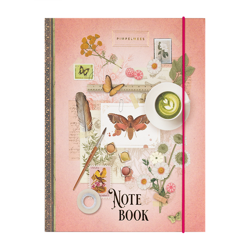 [PMP.61187] Pimpelmees notebook A5 Wonderland - Peach Butterbird 