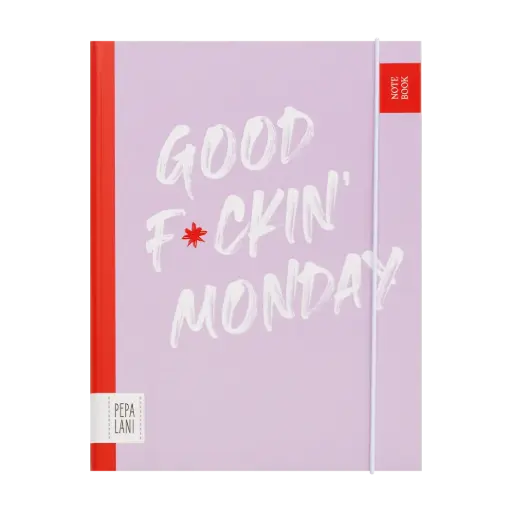 [PPL.40032] Pepa Lani notitieboek A5 Flower good f*ckin' monday 