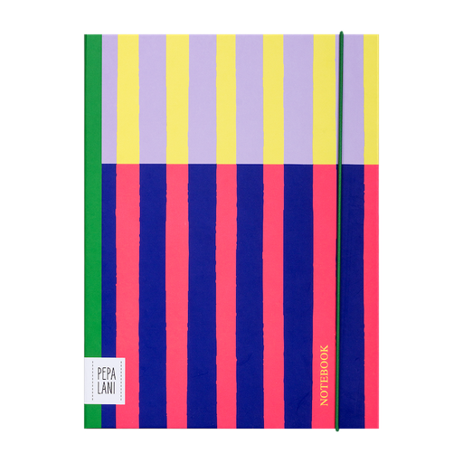 [PPL.40088] Pepa Lani notebook A5 stripes on stripes