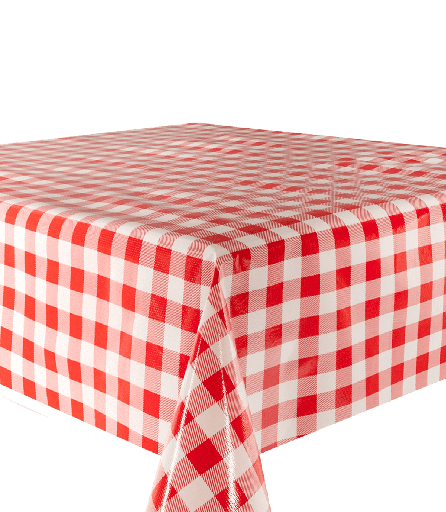 [TZ0089] Kitsch Kitchen oilcloth Mascota XL red (1,20x11m)
