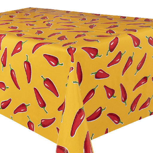 [TZ0194] Kitsch Kitchen oilcloth Chiles yellow (1,20x11m)